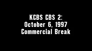 KCBS CBS 2: October 6, 1997 Commercial Break