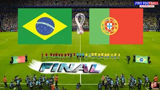 PES 2021 - Portugal vs Brazil - FINAL FIFA World Cup 2022 - Full Match All Goals - Ronaldo VS Neymar