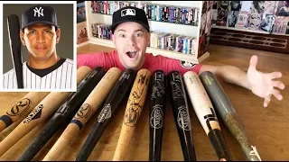 My baseball bat collection -- game-used, signed by A-Rod, and more!