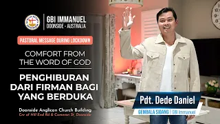 "PENGHIBURAN FIRMAN BAGI YANG BERDUKA"  (Pdt. Dede Daniel) Pastoral Message During Lockdown