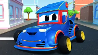 The GARBAGE TRUCK meets a GHOST | Super Truck | Car City