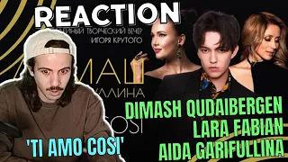 Reaction Dimash Qudaibergen, Lara Fabian & Aida Garifullina 'Ti Amo Cosi' (SUBTITLED)