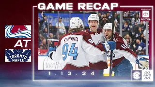 Comeback in Toronto | Toyota Game Recap 1/13/2024