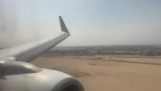 Egypt Air B737-800 Athens-Cairo landing