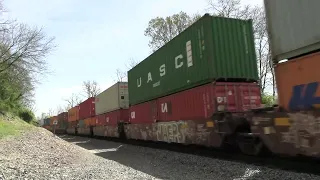 4/20/24 [4K] westbound NS Container Train at Middletown PA #shorts #short #video #viral #shortvideo