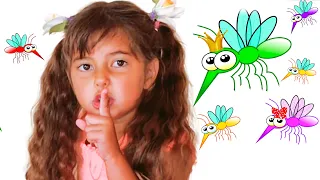 Nursery kids song. Mosquitoes in our house with Olivia and Nikol.