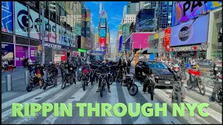 E-Bike Group Riders Shredding Through The Streets Of NYC