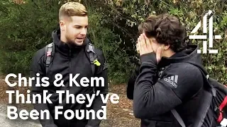 Love Island's Chris & Kem's RISKY Tesco Trip! | Celebrity Hunted