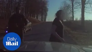 Half naked woman steals cruiser and leads police on a CAR CHASE!