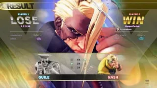 STREET FIGHTER V Shadow Nash vs Guile