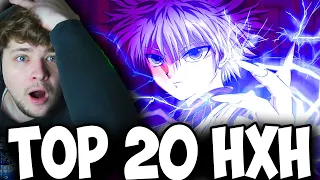 NON Anime Fan Reacts to Top 20 BEST NEN USERS in Hunter X Hunter!
