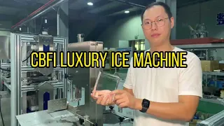 CBFI ice ball carver cutter 60mm and luxury ice machine testing for south America customer