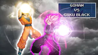 Mystic Gohan vs Goku Black - [Sprite Animation]