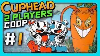 Cuphead 2 PLAYERS CO-OP Прохождение #1 ✅ МУЧАЕМСЯ ВДВОЕМ!