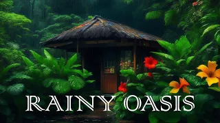 Rainy Oasis: Relaxing Nature Sounds and Rainfall