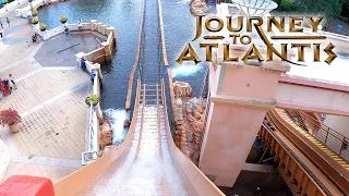 Journey to Atlantis 4K Front Seat POV - SeaWorld Orlando