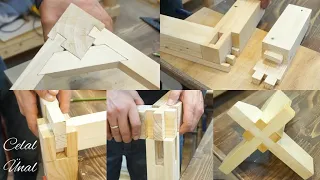 Wood corner joints / Woodworking joints / Part 2