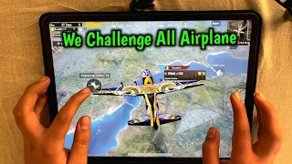 CHALLENGE FOR ALL AIRPLANE | IPAD PRO 2020 PUBG 90 FPS HANDCAM GAMEPLAY | 7-FINGERS CLAW NO GYRO