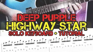 Deep Purple - Highway Star - [Solo Keyboard Tutorial] #tutorial