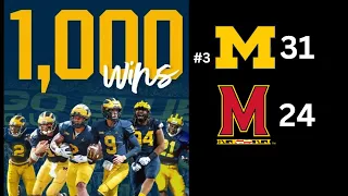 #3 Michigan vs Maryland | 2023 College Football Highlights | Big Ten Football