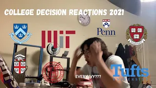 College Decision Reactions 2021!! (GOT INTO EVERY IVY????!!!)