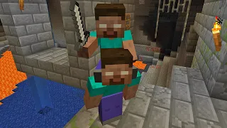 Herobrin's son in Minecraft well trigger you