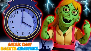 Hickory Dickory Dock ⏰ Lagu Menakutkan | Lagu Anak Anak | ABC Bahasa Indonesia