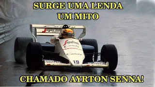 Surge uma LENDA, um MITO chamado Ayrton Senna! Senna brilhando na chuva no GP de Mônaco de 1984