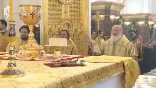 Патриарх Кирилл совершил Литургию в кафедральном соборе Христа Спасителя в Калининграде
