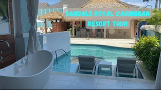 Sandals Royal Caribbean Montego Bay Resort Tour | Sandals Over The Water Bungalow