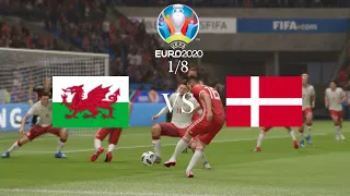 Уэльс - Дания Обзор матча 1/8 Финала Евро 2020.
