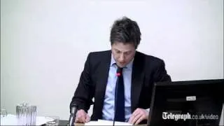 Hugh Grant at the Leveson Inquiry: 'A section of the British press has become toxic