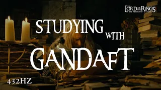 STUDYING WITH GANDAFT - Middle Earth Musical Sound | The Lord Of The Rings | 432Hz - ASMR