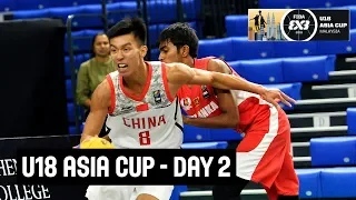 RE-LIVE -  FIBA 3x3 U18 Asia Cup 2018 - Day 2 - Cyberjaya, Malaysia