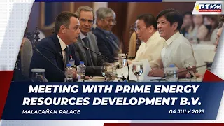 Meeting with Prime Energy Resources Development B.V. 7/4/2023