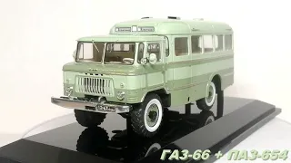 ГАЗ-66 с кузовом ПАЗ-654 1/43