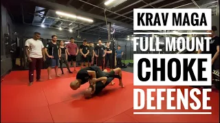 Krav Maga Training - Full Mount Choke Defense by Vitor Ferreira