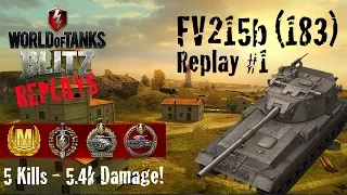 World of Tanks Blitz Replays - FV215b (183) Gameplay #1