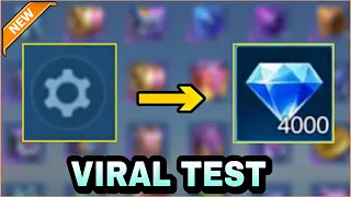 GET FREE DIAMOND USING SETTINGS TRICK VIRAL TEST WORKS OR NOT ~ MLBB