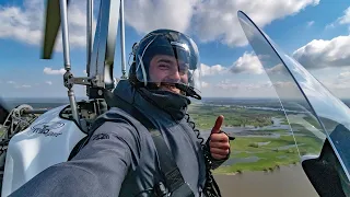 First Flight with an Ultra Light Autogyro / Gyrocopter
