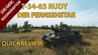 World of Tanks Quickreview: Der T-34-85 Rudy ( mit Gameplay)