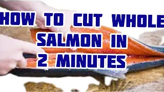 HOW TO CUT SALMON IN 2 MINUTES #viral #videos