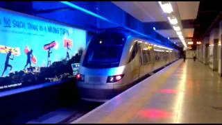 Gautrain leaving Sandton station