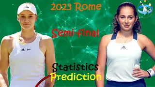 Elena Rybakina vs Jeļena Ostapenko - 2023 Rome(WTA 1000) Semi-final Match Preview