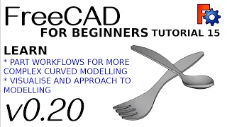 FreeCAD 0.20 For Beginners | 15 | Making Curved Shapes With Boolean Intersections