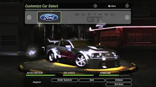 NFS Underground 2 | Ford Mustang GT | Customization and Gameplay