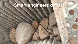 jaw crusher in action! Satisfying stones crushing! viral video! massive stones