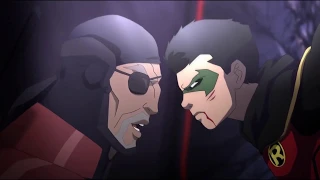 Deathstroke tortura a Damian | Teen Titans: Judas Contract