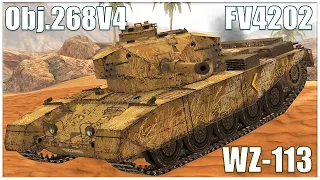 FV4202, WZ-113 & Obj.268 V4 ● WoT Blitz