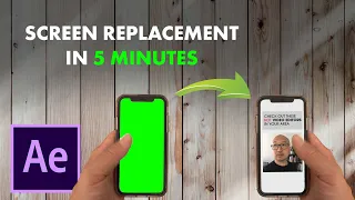 Learn Screen Replacement In 5 mins | BEST After Effects Tutorial